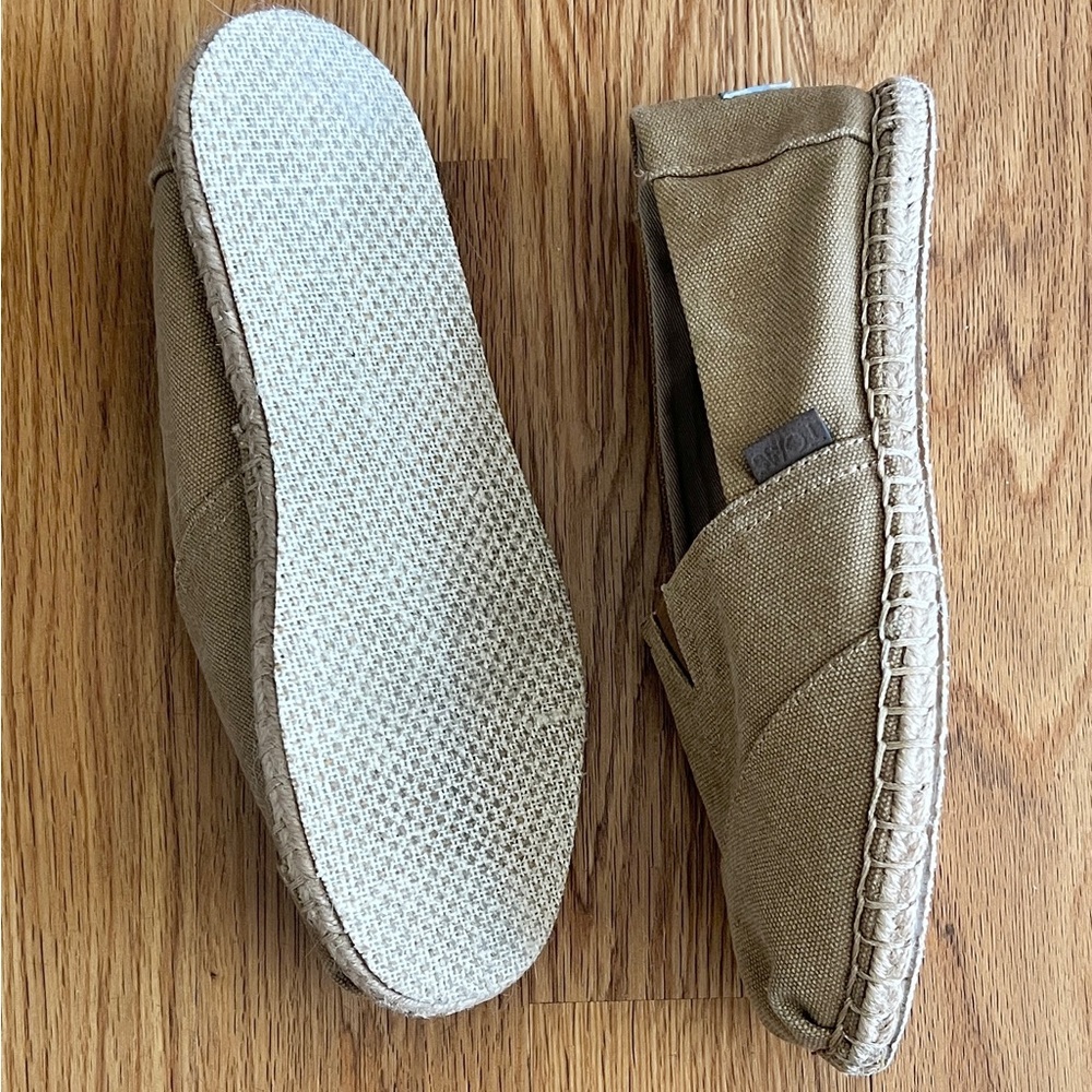 TOMS Alpargata Rope Canvas Slip On Espadrille shoes Mens 7 8.5 M Womens Sand - Picture 4 of 5